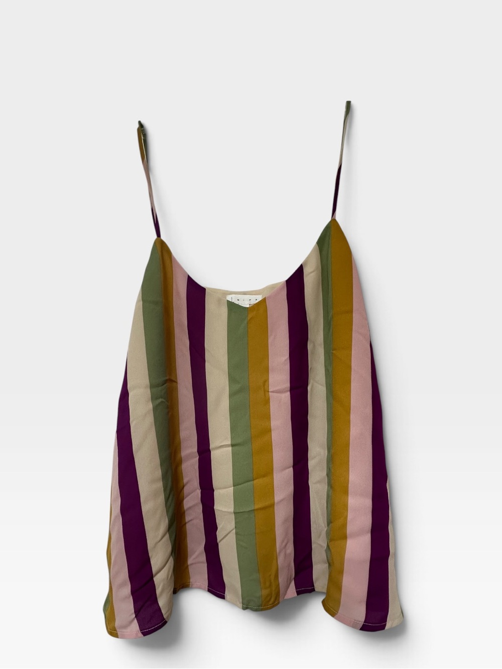 Leith Striped Spaghetti Strap Camisole Size M